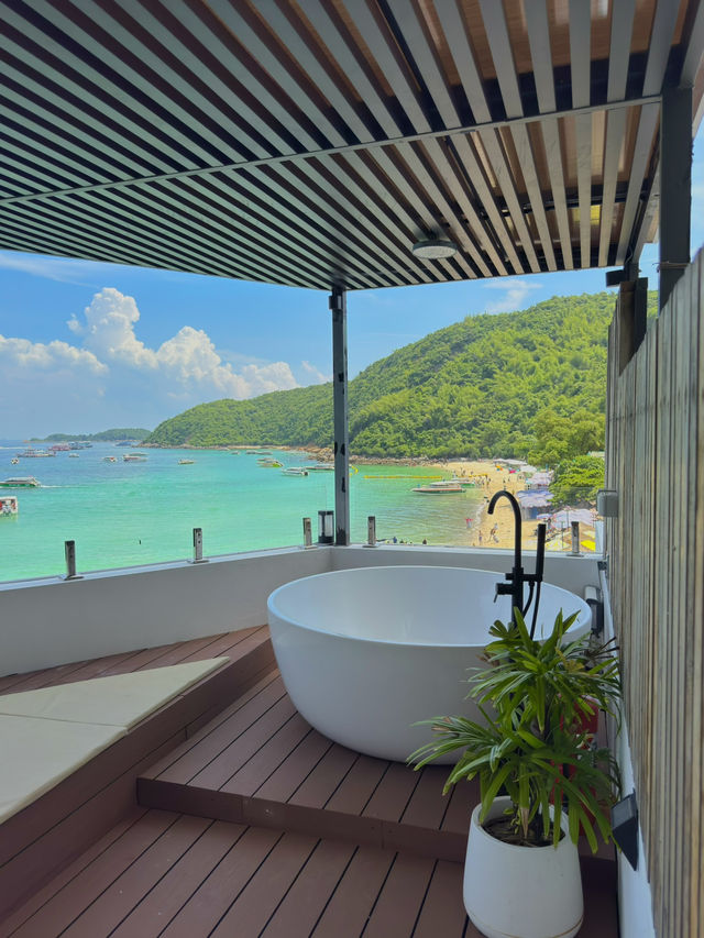 ที่พักเกาะล้าน ไวป์ดีมาก 🛁🌊