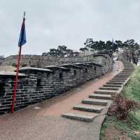 Stone Walls and Serene Whispers: A Rainy Day at Hwaseong Fortress