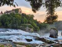 RhineFalls at night
