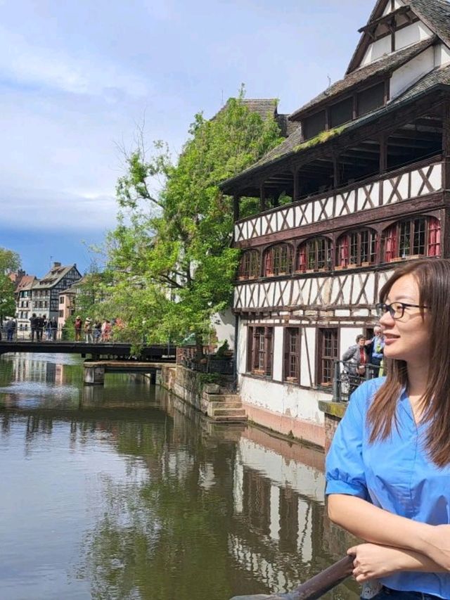 Beautiful city at the border between Germany and France
