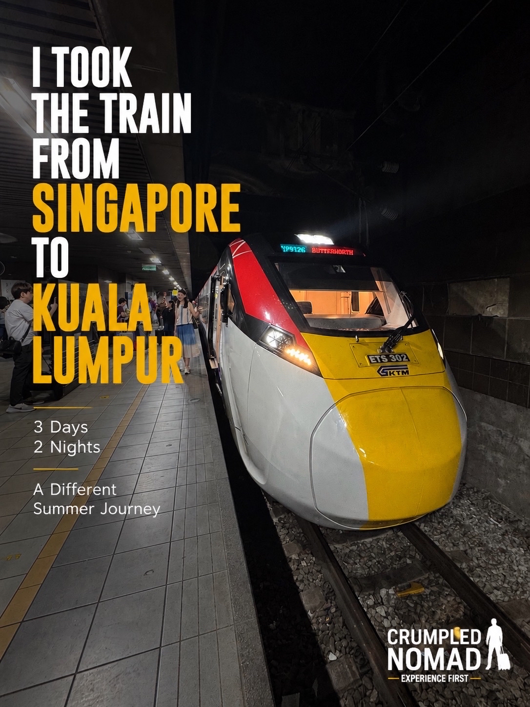 For this trip, I decided to do something different.

Instead of flying or taking a coach, I travelled from Singapore to Kuala Lumpur by train.

This trip gave me the chance to experience it for myself.

The journey takes around four hours, and food and drinks are available on board. Travelling by rail through Malaysia offers a different perspective from flying, and it’s something I think every travel enthusiast should try at least once.

That said, the experience isn’t as straightforward as many might expect.

There are multiple immigration checkpoints, which mean getting off the train several times to clear formalities. The seats were also firmer than I expected, making the journey less comfortable than a coach.

If I were rating the experience:

· Journey Time: ★★★★☆
· Comfort: ★★☆☆☆
· Convenience: ★★☆☆☆
· Value: ★★★☆☆
· Overall: ★★★☆☆

So, would I do it again?

Probably not.

I’m glad I experienced it because it allows me to share an honest, first-hand review with my readers. But for future trips, I’d either fly or take a coach.

For me, the coach remains the best balance of comfort and convenience. Once you’ve cleared Malaysian immigration at the Second Link, you can simply sit back, relax or sleep until Kuala Lumpur. Flying is still the fastest option if time is your priority.

The train sits somewhere in between.

It’s an interesting experience, especially if you’ve never crossed Malaysia by rail before, but it’s not the option I’d personally choose again.

That’s what Crumpled Nomad is about.

Not just showing where I went, but helping you decide whether an experience is worth your time, money and expectations.

Have you travelled between Singapore and Kuala Lumpur before? Which would you choose—train, coach or plane?

#crumplednomad #singapore #malaysia #kualalumpur #malaysiatrip #kualalumpurtrip #traintravel #railtravel #coachtravel #travelexperience #slowtravel #traveltips #southeastasia #experiencefirst