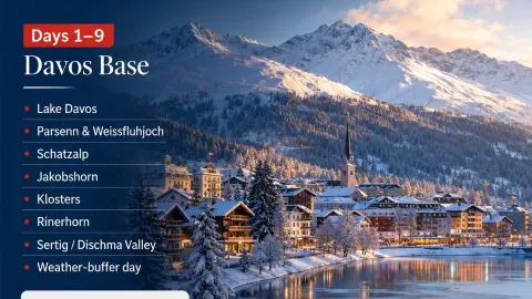 다보스에서의 20일 — 느긋하게 즐기는 스위스의 겨울 🇨🇭❄️ — traveler post in 엥가딘 생 모리츠
