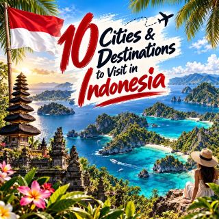 🇮🇩 10 Cities & Destinations to Visit in Indonesia ✈️
