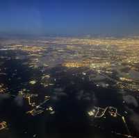 Flying over France on way to Nigeria 