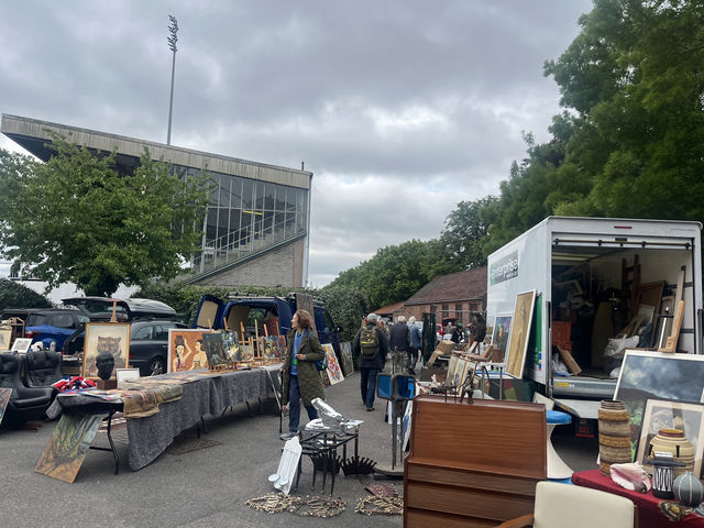 Many options of antique furniture, homeware in Sunbury antique market