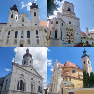 The churches are very nice in Győr, Hungary