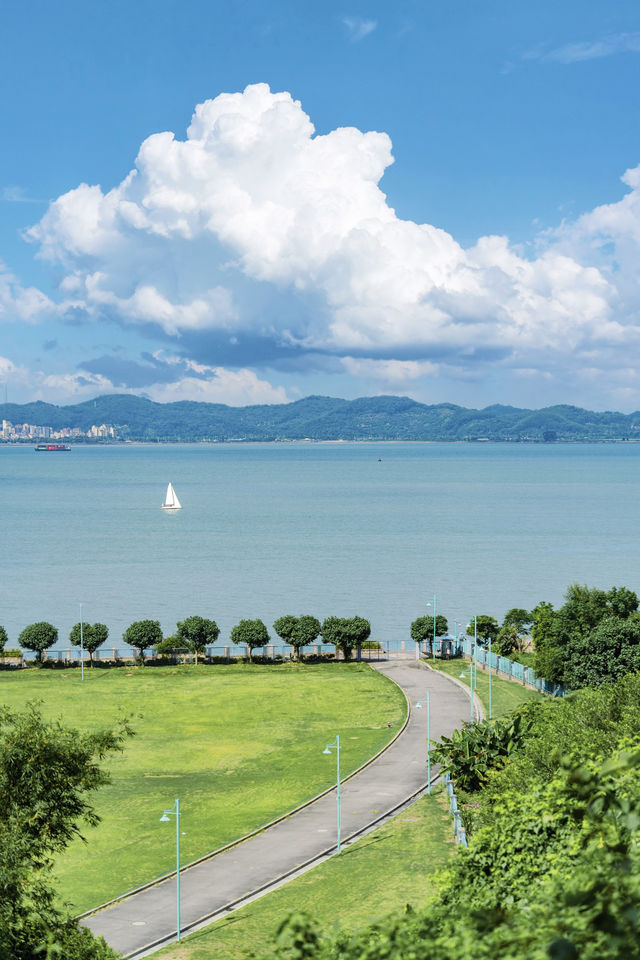 地鐵直達一分鐘到山頂廣州絕美看海地