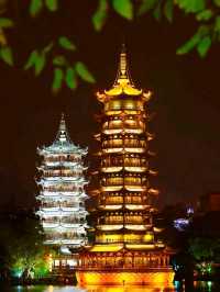 Gulin Sun and Moon Pagodas just WoW ❤️🇨🇳