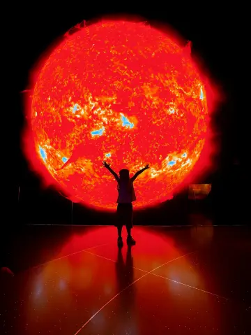 來上海天文館遛娃真的太酷了。