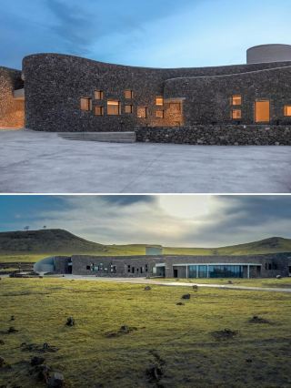 Volcano hot springs on the grasslands, a place where nature and design meet!
