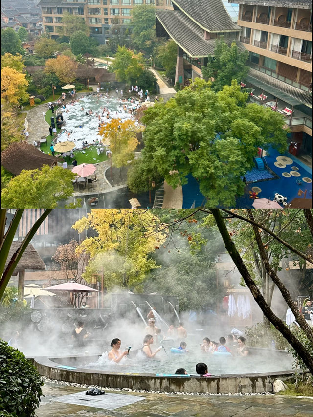 帶寶寶到峨眉山御泉彎體驗溫泉之旅