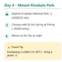 Innovative itinerary | 6D5N Kota Kinabalu (KK) make your holiday like a forever memories!🌴