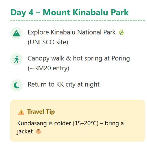 Innovative itinerary | 6D5N Kota Kinabalu (KK) make your holiday like a forever memories!🌴