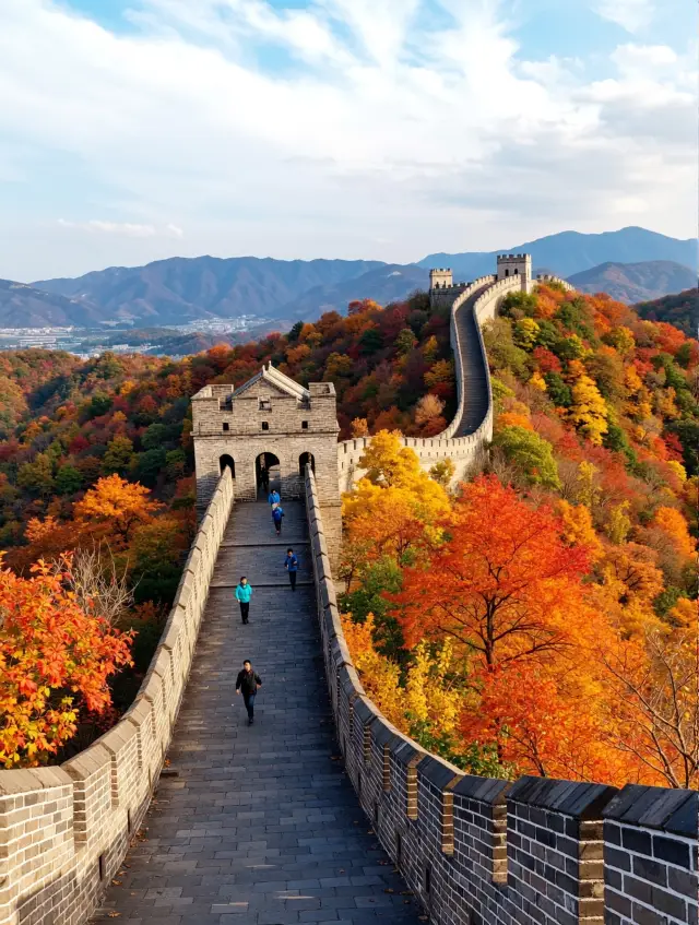 Just got back, the autumn scenery at the Water Great Wall is absolutely stunning
