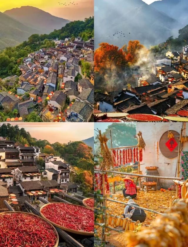 被《國家地理》評為最美古村的秋天有多絕