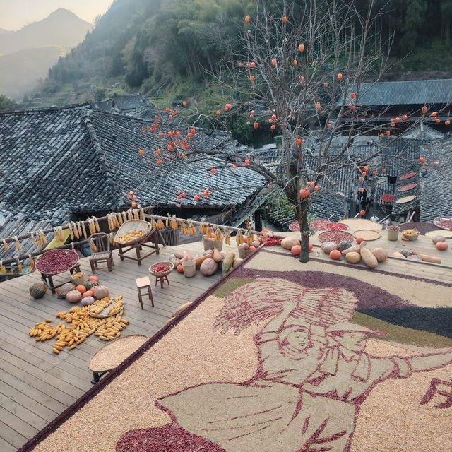 黃南林坑古村落｜藏著一整個絕美曬秋畫卷！