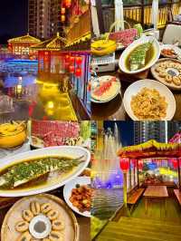 以為護城河夠美了,直到我來到了這……襄陽絕美中式庭院餐廳