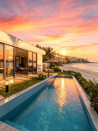 Spend summer vacation at Beiluo Courtyard on Hailing Island and step out to the beach