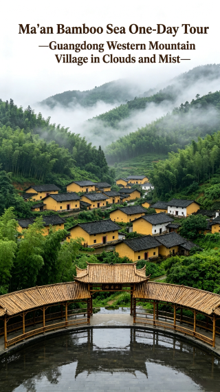 Ma'an Bamboo Sea, a hidden gem in western Guangdong! Misty mountain forests and ancient villages