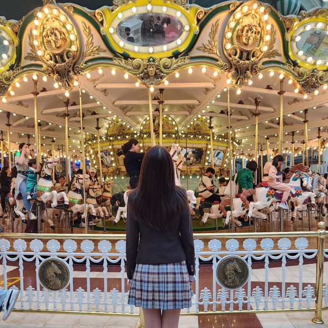 แต่งชุดนักเรียนย้อนวัยที่ Lotte world 🇰🇷