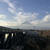 御殿場上看到美麗的富士山