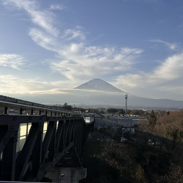 御殿場上看到美麗的富士山