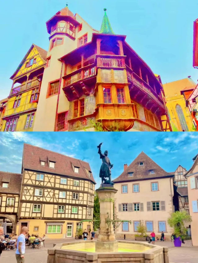 【絶景🇫🇷】おとぎ話みたいなかわいい世界📖美女と野獣やハウルの動く城のモデルの街コルマール🥀