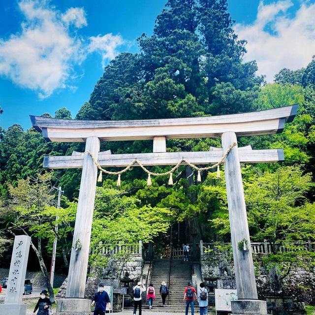 【長野県/ 戸隠の三本杉に囲まれた神秘的な戸隠中社⛩️】