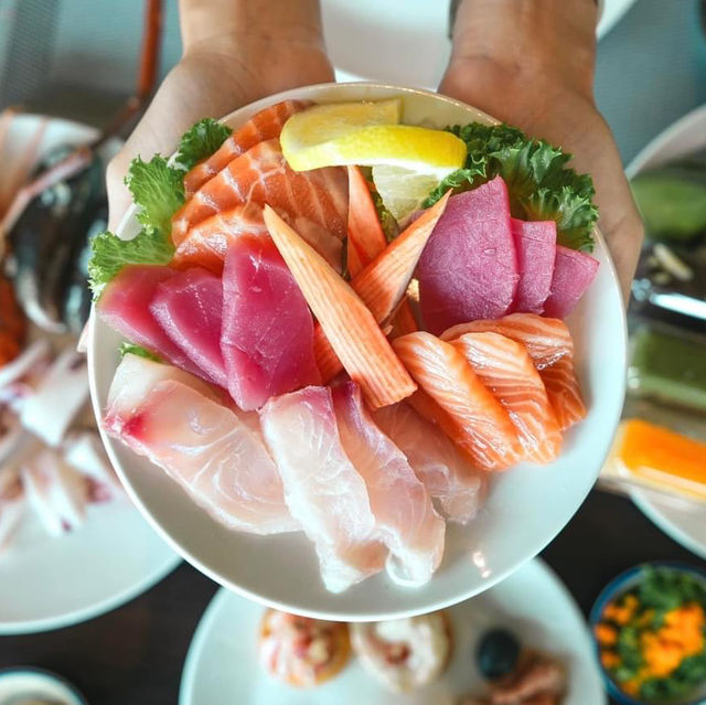 อาหาร Beffet Seafood & International ศรีราชา
