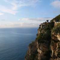 A cliff retreat