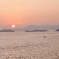 Manseongri Black Sand Beach - sunset scenery 