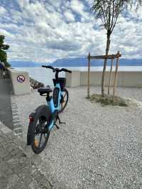 🇨🇭浸在洛桑湖畔悠閒中🚴湖畔踩單車享受謐靜