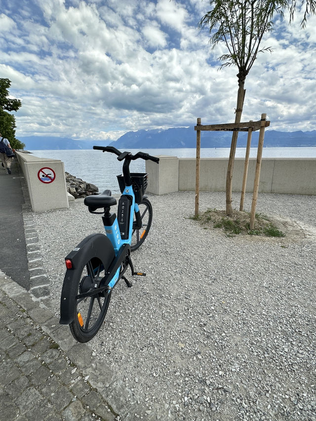 🇨🇭浸在洛桑湖畔悠閒中🚴湖畔踩單車享受謐靜