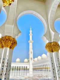 An awesome visit to this beautiful mosque sheikh zayed 💜