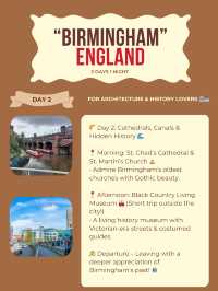 Birmingham itinerary 