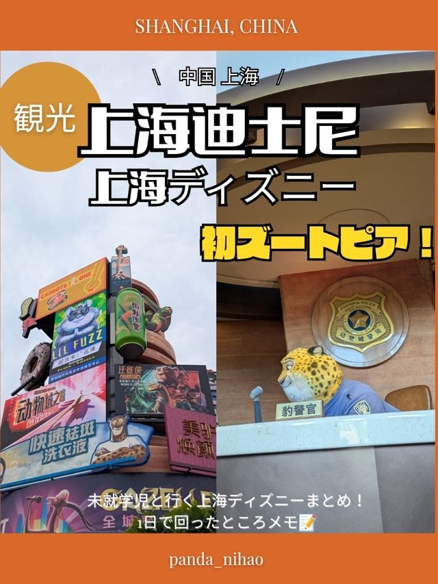🇨🇳上海ディズニー　ここだけ！ズートピアへ！