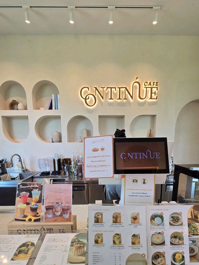 Continue Cafe กาแฟ อาหาร ถ่ายรูปสวย 
