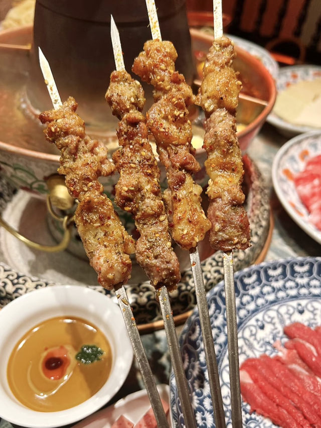 珠海也能吃到正宗的北京涮肉  💕 炭火銅爐的火鍋-東來順p