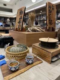 traditional tatami-style hotel at Hokkaido Onsen village 
