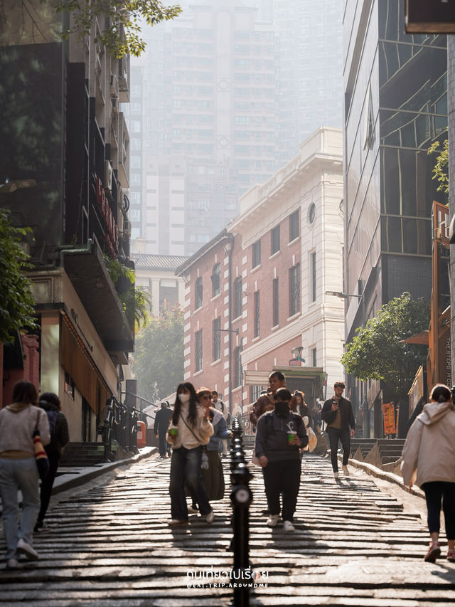 Pottinger Street ถนนหินโบราณใจกลางเมืองฮ่องกง