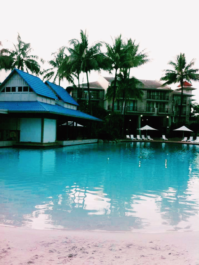 陽光泳池蔭蔽椰樹打卡指南📸