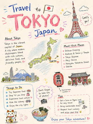 可愛東京旅行計畫（4天）