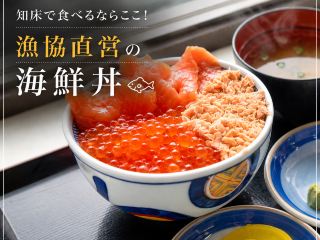 知床で食べるならここ！🐟漁協直営の海鮮丼