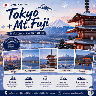 🇯🇵🗻 這裡是東京和富士山的6天5晚冬季行程❄️