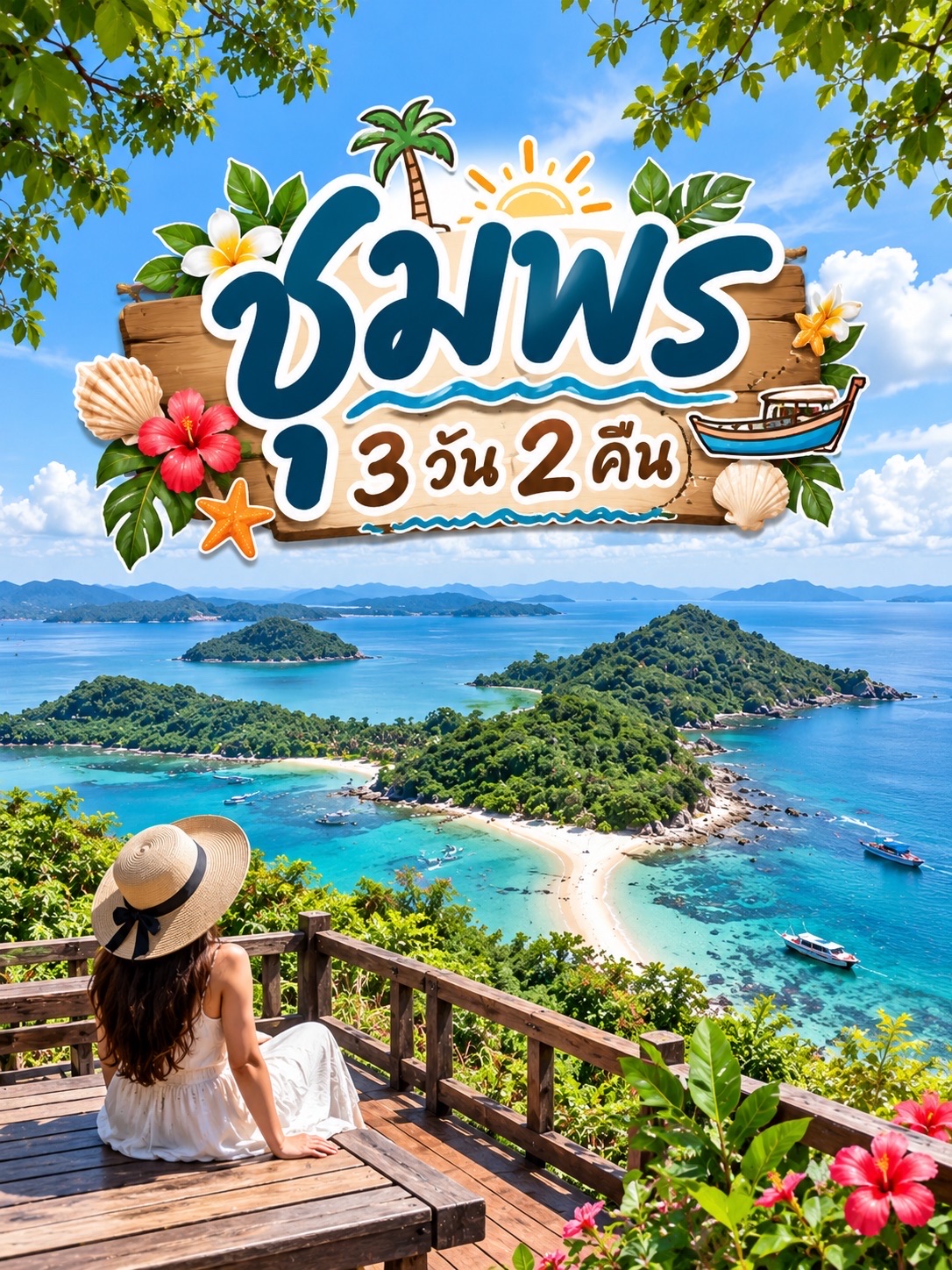 Chumphon 3 days 2 nights: Explore the southern coast, enjoy beautiful views, and savor delicious local cuisine.