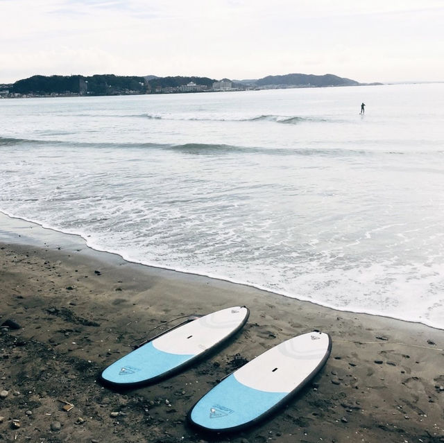 【神奈川県🇯🇵由比ヶ浜】海辺でのんびりと☺️癒しの時間