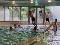 my kids and their friends really had fun playing this indoor pool.