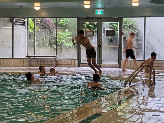my kids and their friends really had fun playing this indoor pool.