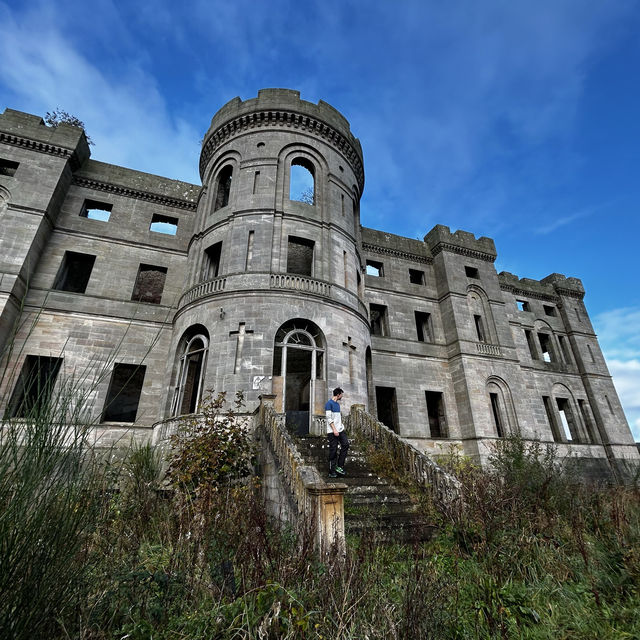 Abandoned grand castle in Ayrshire, Scotland