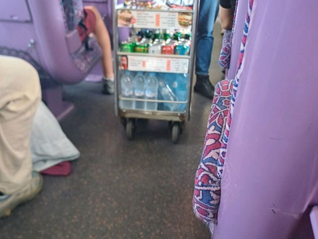 trolley snacks on train casablanca voyageurs to fez